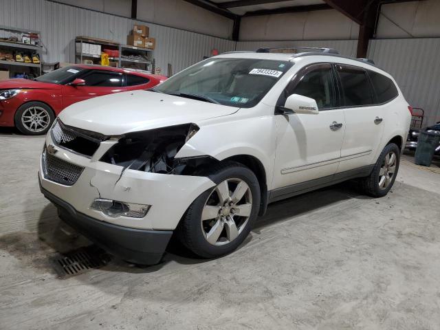 1GNKVLED1BJ330189 - 2011 CHEVROLET TRAVERSE LTZ WHITE photo 1