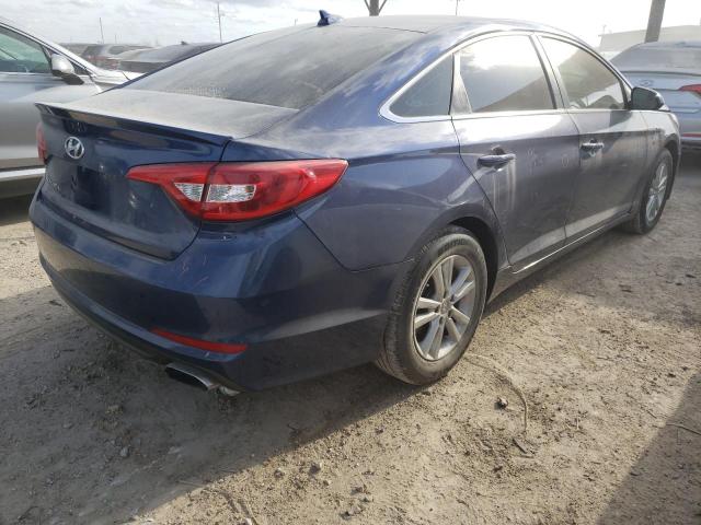 5NPE24AF2HH554438 - 2017 HYUNDAI SONATA SE BLUE photo 3