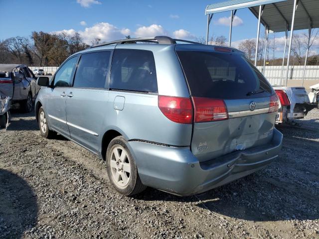 5TDZA22C05S382865 - 2005 TOYOTA SIENNA XLE BLUE photo 2