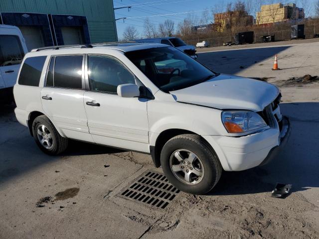 5FNYF18675B041279 - 2005 HONDA PILOT EXL WHITE photo 4