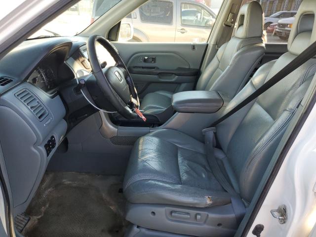 5FNYF18675B041279 - 2005 HONDA PILOT EXL WHITE photo 7