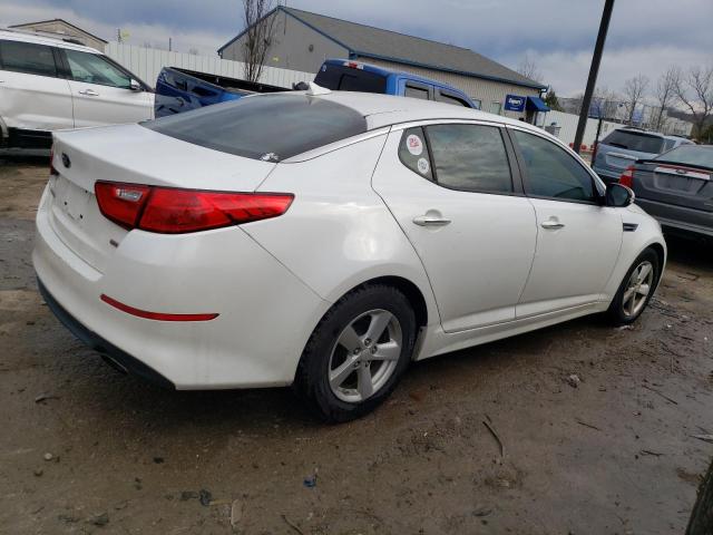 KNAGM4A74F5659746 - 2015 KIA OPTIMA LX WHITE photo 3