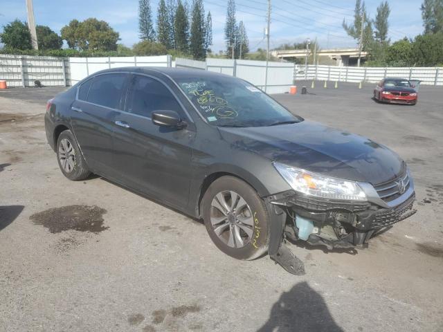 1HGCR2F37EA292085 - 2014 HONDA ACCORD LX GRAY photo 4