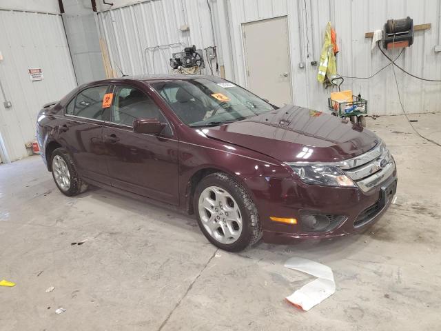 3FAHP0HA8BR143329 - 2011 FORD FUSION SE BURGUNDY photo 4