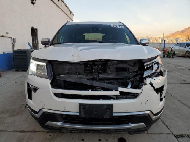 1FM5K8HT1JGC86281 - 2018 FORD EXPLORER PLATINUM WHITE photo 5