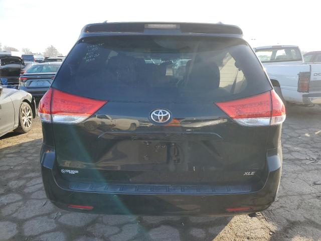 5TDYK3DC1DS337802 - 2013 TOYOTA SIENNA XLE BLACK photo 6