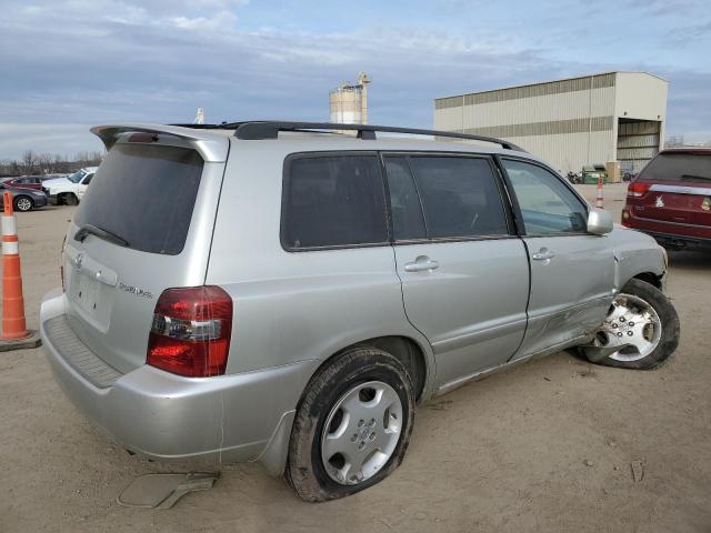 JTEEP21A640051847 - 2004 TOYOTA HIGHLANDER SILVER photo 3