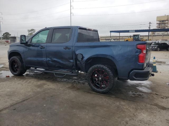 3GCUYBEF1KG700224 - 2019 CHEVROLET SILVERADO K1500 CUSTOM BLUE photo 2