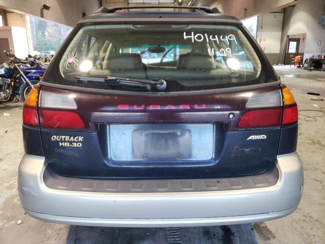 4S3BH806117644233 - 2001 SUBARU LEGACY OUTBACK H6 3.0 LL BEAN BLUE photo 6