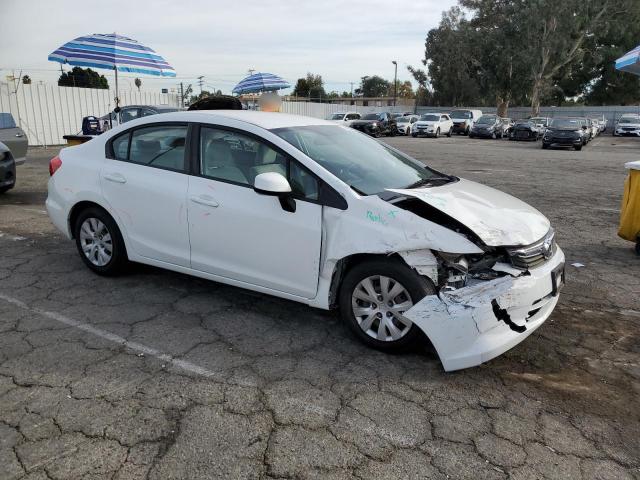 19XFB2F53CE330892 - 2012 HONDA CIVIC LX WHITE photo 4