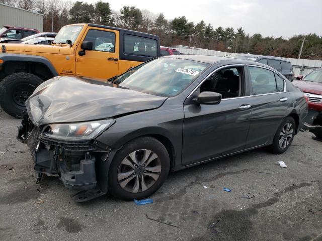 1HGCR2F35DA123567 - 2013 HONDA ACCORD LX GRAY photo 1