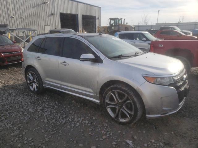 2FMDK4AK1DBE37721 - 2013 FORD EDGE SPORT SILVER photo 4