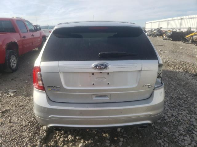 2FMDK4AK1DBE37721 - 2013 FORD EDGE SPORT SILVER photo 6