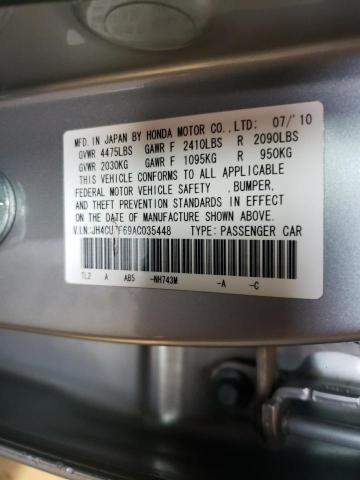 JH4CU2F69AC035448 - 2010 ACURA TSX SILVER photo 13