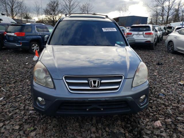 JHLRD78925C012277 - 2005 HONDA CR-V SE GRAY photo 5