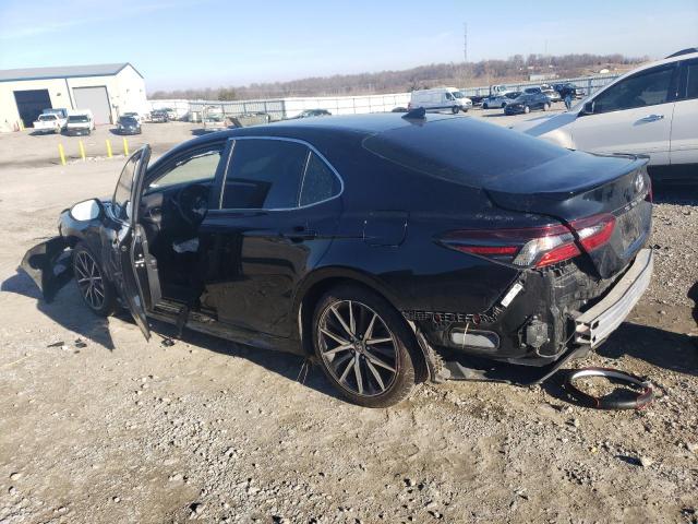 4T1G11AK5MU545574 - 2021 TOYOTA CAMRY SE BLACK photo 2