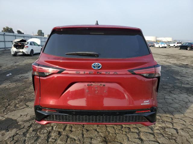 5TDXRKEC6MS022929 - 2021 TOYOTA SIENNA XSE RED photo 6