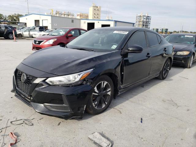 3N1AB8CV5LY284131 - 2020 NISSAN SENTRA SV BLACK photo 1