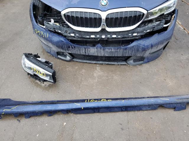 3MW5R1J06L8B37998 - 2020 BMW 330I BLUE photo 12