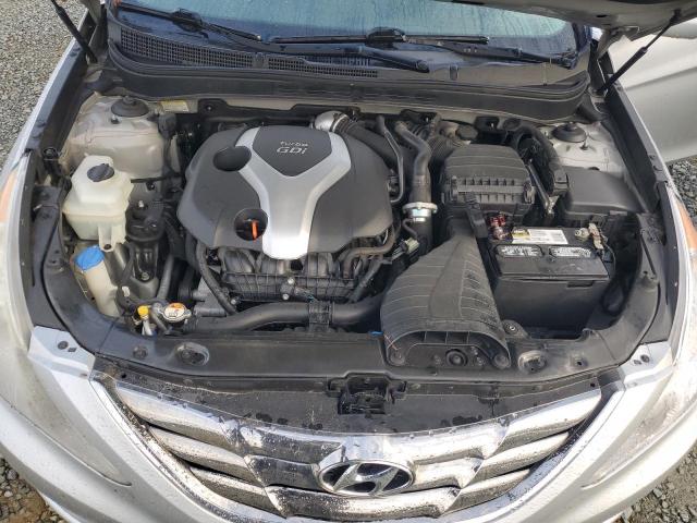 5NPEC4AB1DH764551 - 2013 HYUNDAI SONATA SE SILVER photo 11