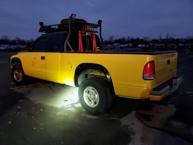 1B7GG22X5XS261235 - 1999 DODGE DAKOTA YELLOW photo 2