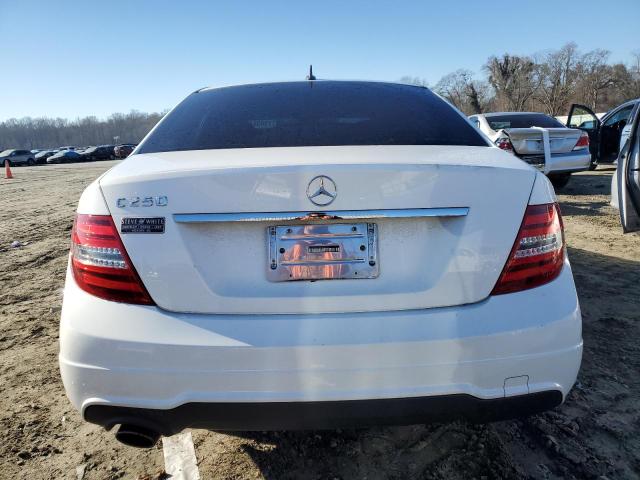 WDDGF4HB2EG244103 - 2014 MERCEDES-BENZ C 250 WHITE photo 6