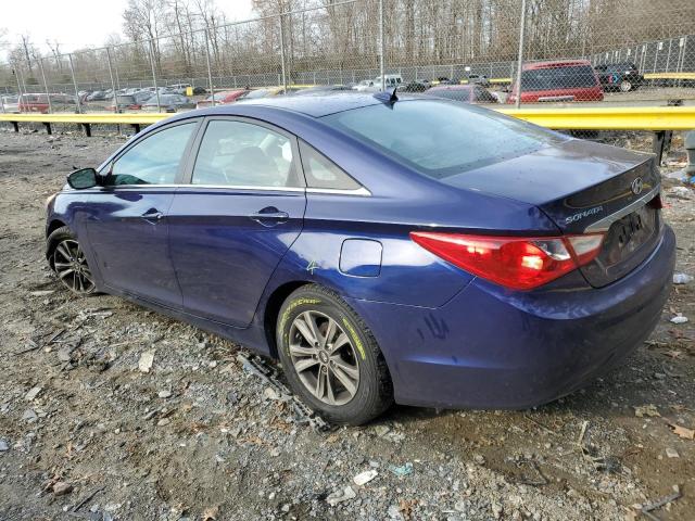 5NPEB4AC3DH537325 - 2013 HYUNDAI SONATA GLS BLUE photo 2