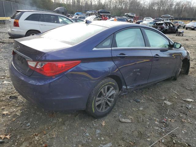 5NPEB4AC3DH537325 - 2013 HYUNDAI SONATA GLS BLUE photo 3