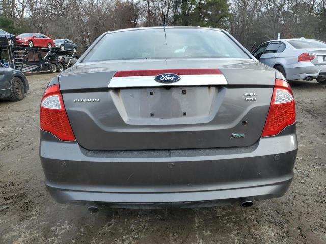 3FAHP0CG2AR204927 - 2010 FORD FUSION SEL GRAY photo 6