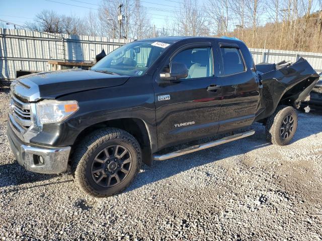 5TFUY5F14GX492153 - 2016 TOYOTA TUNDRA DOUBLE CAB SR/SR5 BLACK photo 1