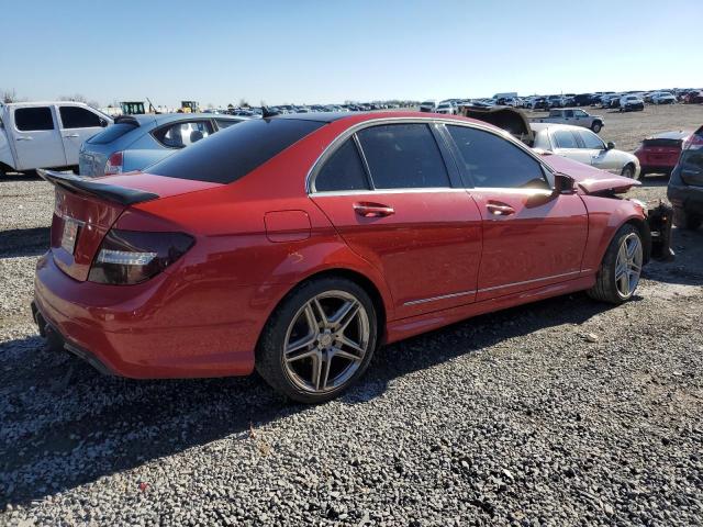 WDDGF4HBXEG240509 - 2014 MERCEDES-BENZ C 250 RED photo 3