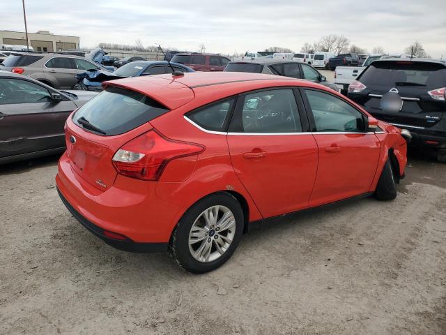 1FAHP3M25CL434693 - 2012 FORD FOCUS SEL RED photo 3