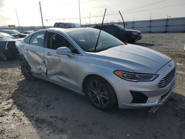 3FA6P0CDXKR270639 - 2019 FORD FUSION SEL SILVER photo 4