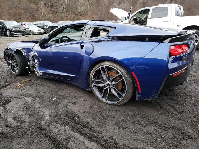 1G1YH2D71J5103102 - 2018 CHEVROLET CORVETTE STINGRAY Z51 1LT BLUE photo 2