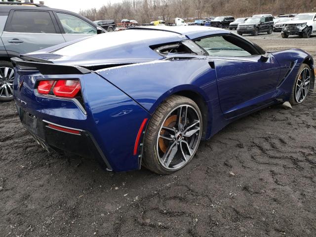 1G1YH2D71J5103102 - 2018 CHEVROLET CORVETTE STINGRAY Z51 1LT BLUE photo 3