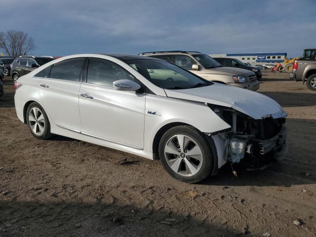 KMHEC4A41BA014407 - 2011 HYUNDAI SONATA HYBRID WHITE photo 4