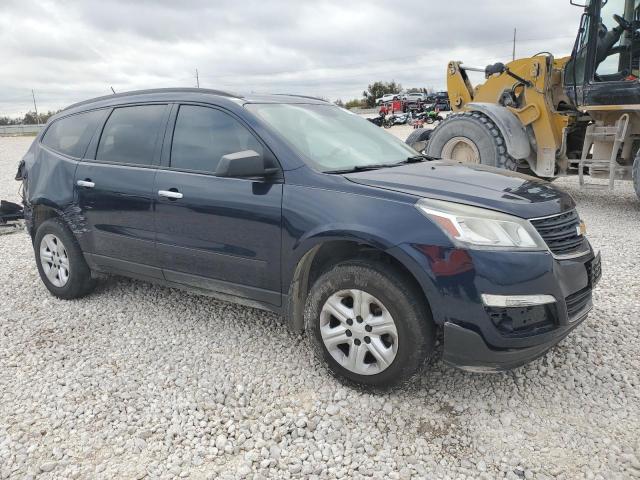 1GNKRFKD4FJ354857 - 2015 CHEVROLET TRAVERSE LS BLUE photo 4