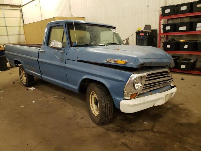 F10YRD46148 - 1968 FORD F100 BLUE photo 4