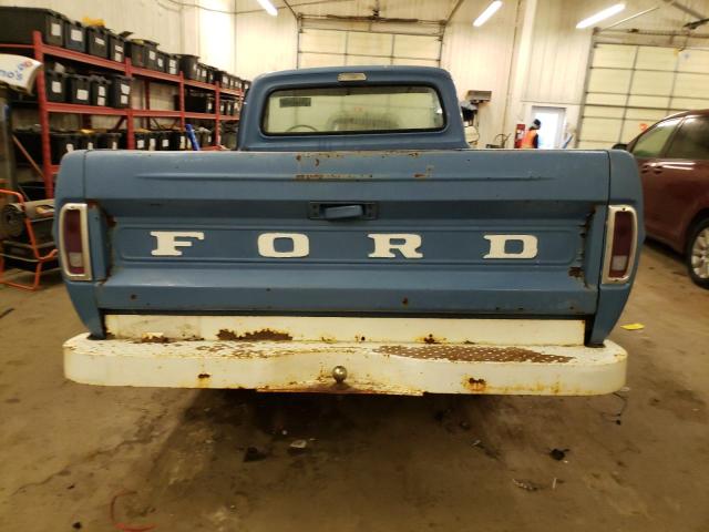 F10YRD46148 - 1968 FORD F100 BLUE photo 6