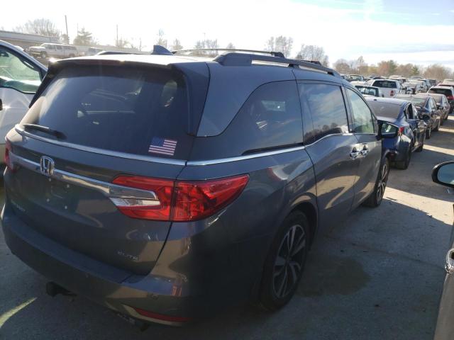 5FNRL6H95KB026540 - 2019 HONDA ODYSSEY ELITE Gris foto 3