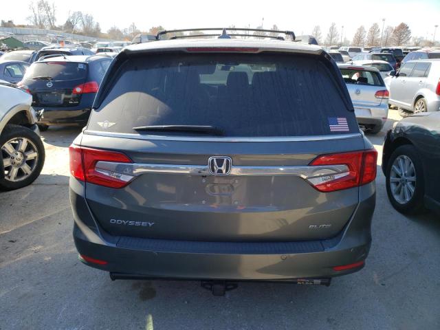 5FNRL6H95KB026540 - 2019 HONDA ODYSSEY ELITE GRAY photo 6