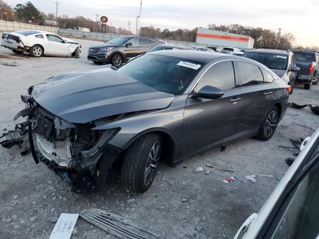 1HGCV3F11KA003942 - 2019 HONDA ACCORD HYBRID GRAY photo 1