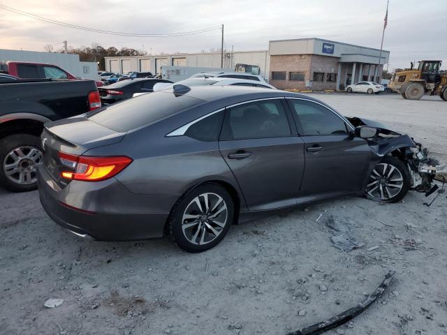 1HGCV3F11KA003942 - 2019 HONDA ACCORD HYBRID GRAY photo 3