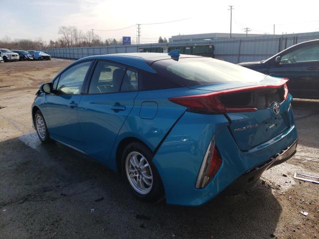 JTDKAMFPXM3173028 - 2021 TOYOTA PRIUS PRIM LE TURQUOISE photo 2