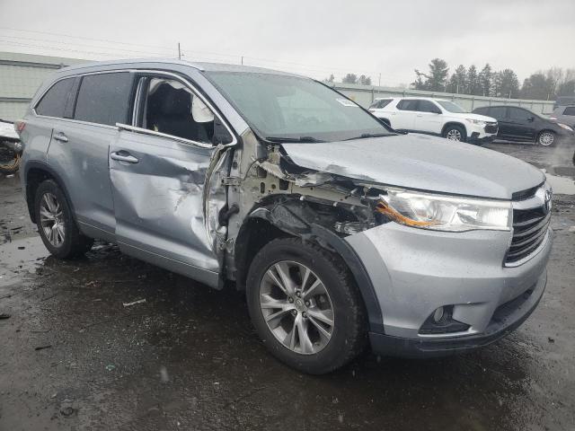 5TDJKRFH3ES068314 - 2014 TOYOTA HIGHLANDER XLE SILVER photo 4