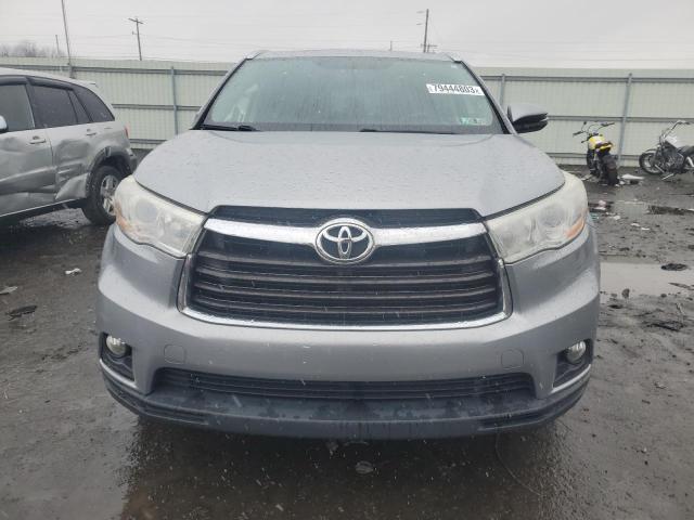 5TDJKRFH3ES068314 - 2014 TOYOTA HIGHLANDER XLE SILVER photo 5