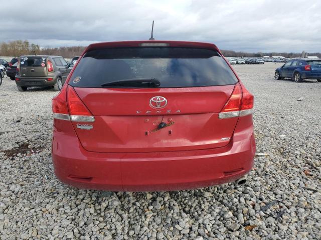 4T3BA3BB4AU011652 - 2010 TOYOTA VENZA RED photo 6