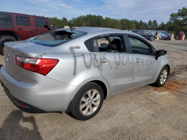 KNADN4A39D6117207 - 2013 KIA RIO EX SILVER photo 3