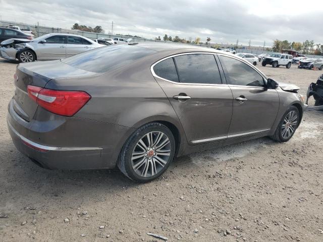 KNALN4D76E5134726 - 2014 KIA CADENZA PREMIUM BROWN photo 3