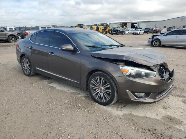 KNALN4D76E5134726 - 2014 KIA CADENZA PREMIUM BROWN photo 4